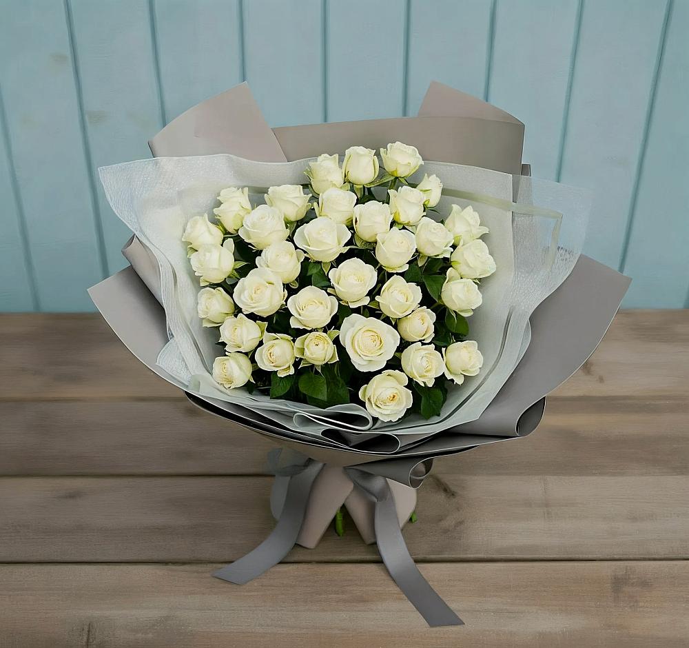 Букет Белоснежная нежность в Поповке