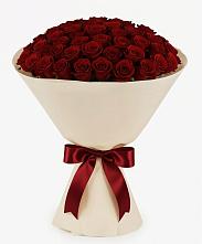 Букет 101 Бордовая роза Блэк Бакарра в Поповке
