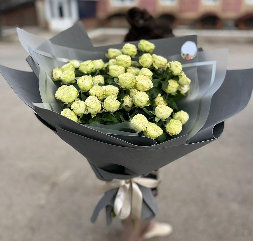 Белые кустовые розы Солинеро в Поповке Букет Белые кустовые розы Солинеро в Поповке