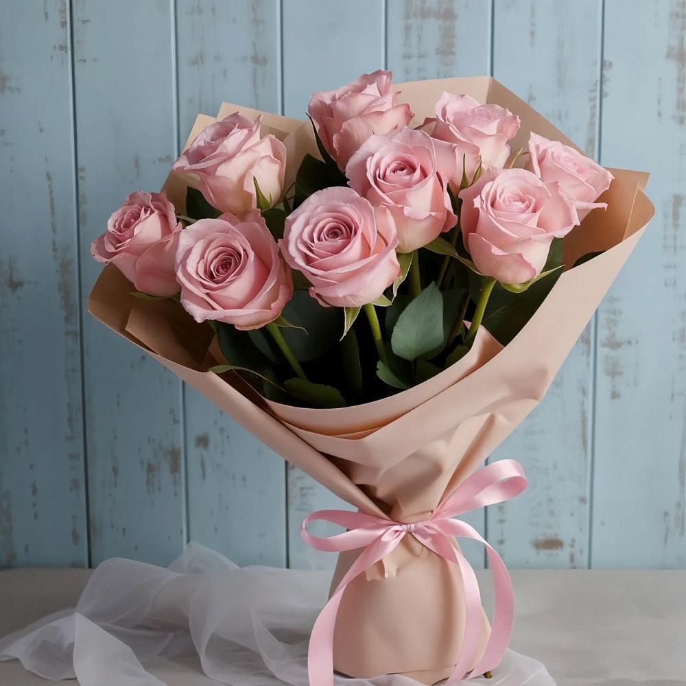 Букет цветов из: Розы в Поповке