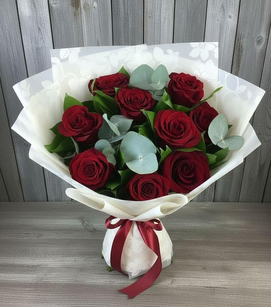 Букет цветов из: Розы в Поповке