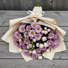 Букет цветов из:  Розы и Хризантемы #REPLACE_PRED# Поповке