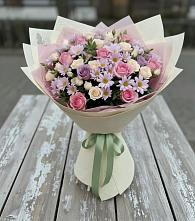 Букет цветов из:  Розы и Хризантемы #REPLACE_PRED# Поповке