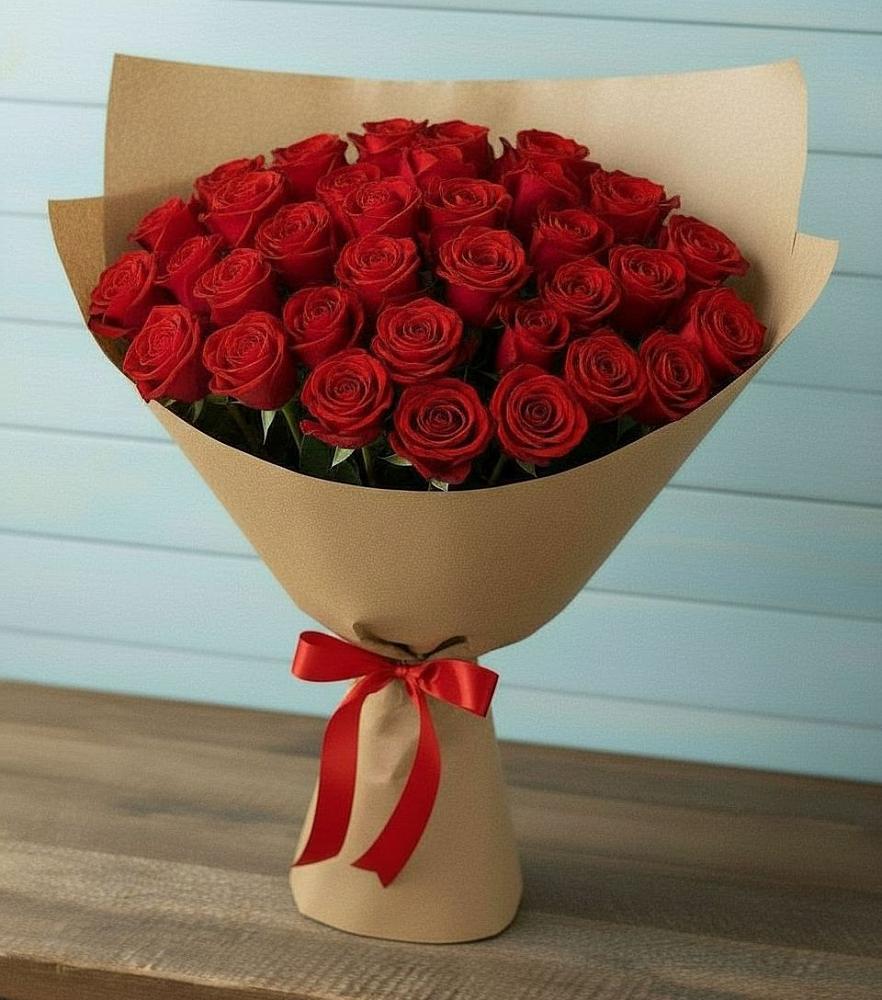 Букет Красные розы Милано в Поповке