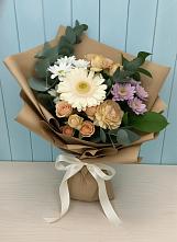 Букет цветов из:  Герберы и Хризантемы в Поповке