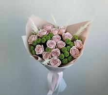 Букет цветов из:  Розы и Хризантемы в Поповке