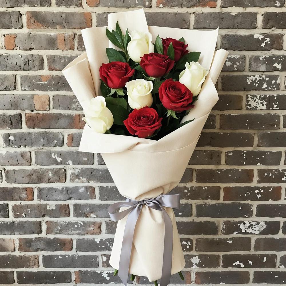 Букет цветов из: Розы в Поповке