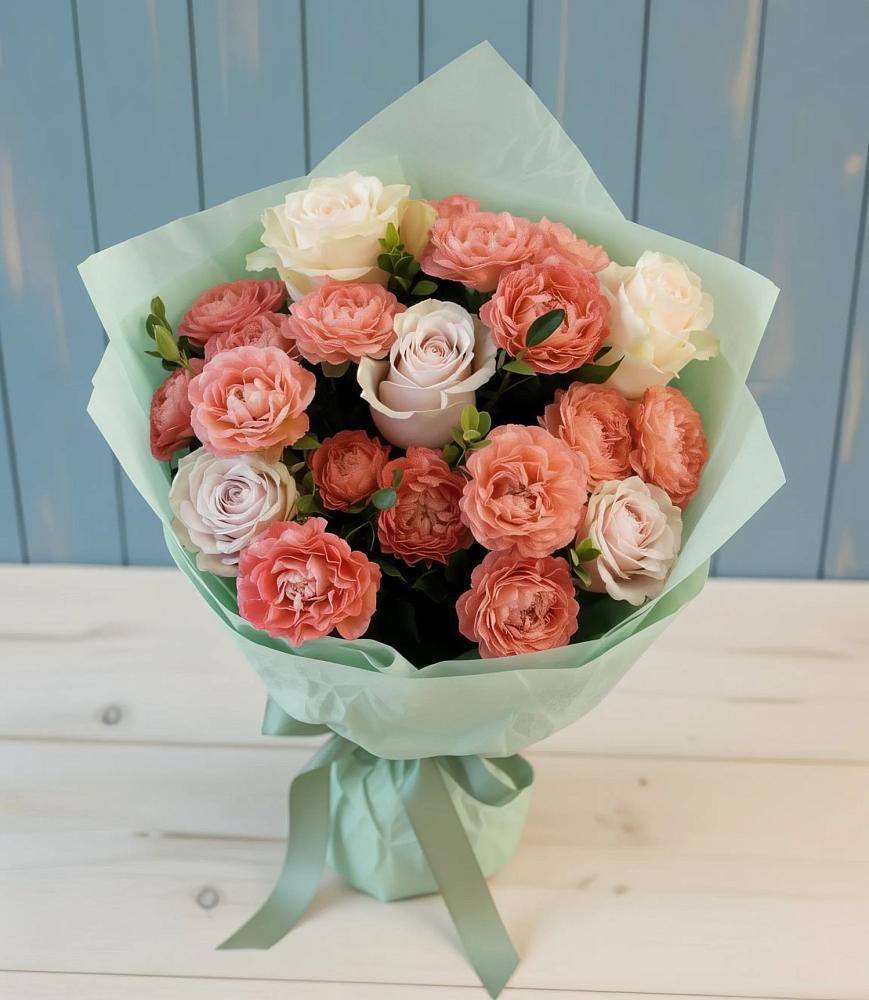 Букет цветов из: Розы в Поповке