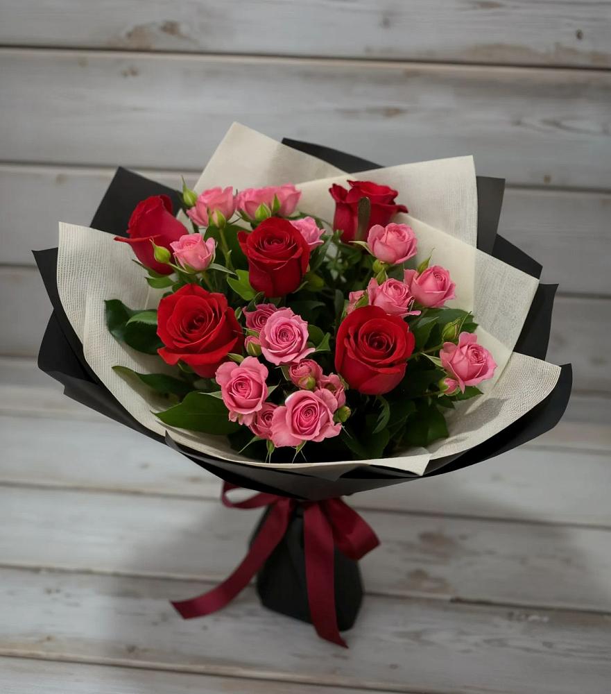 Букет цветов из: Розы в Поповке