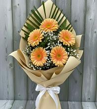 Букет цветов из:  Герберы в Поповке